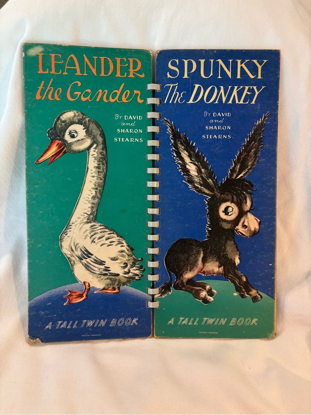 Vintage, 1945 spiral-bound children's flip book